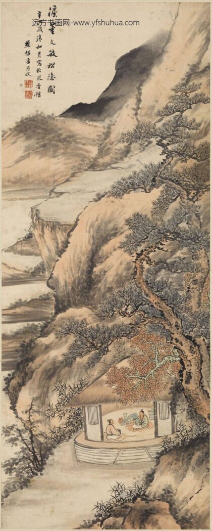 潘思牧 松荫图轴.jpg