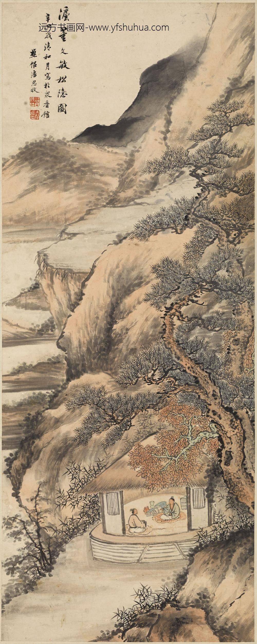 潘思牧_松荫图轴