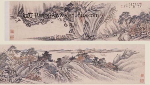 爱新觉罗·弘旿 绿林野屋图卷.jpg