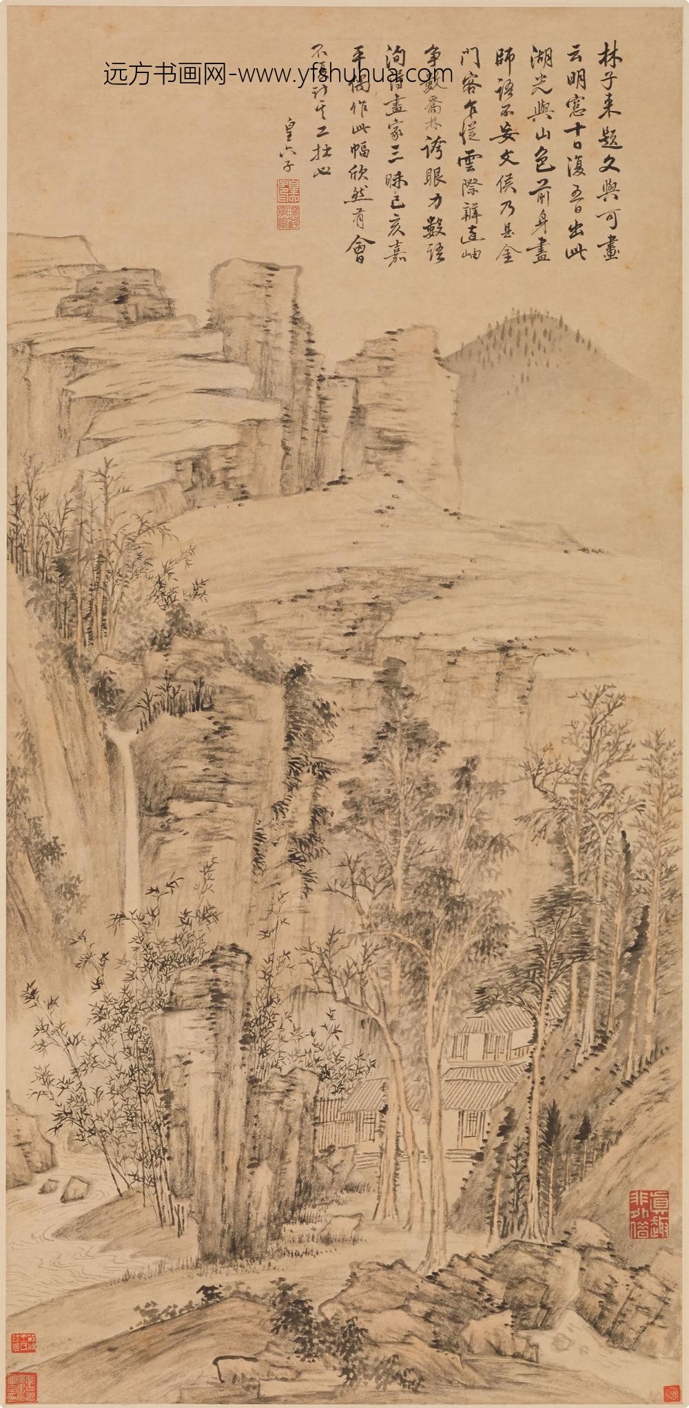 爱新觉罗·永瑢_山水图轴