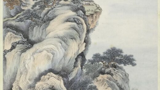 爱新觉罗·溥伒 设色山水图轴.jpg