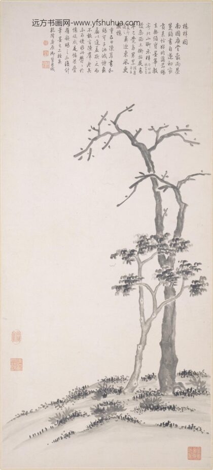 爱新觉罗弘历 乾隆 清高宗 乔梓图轴.jpg