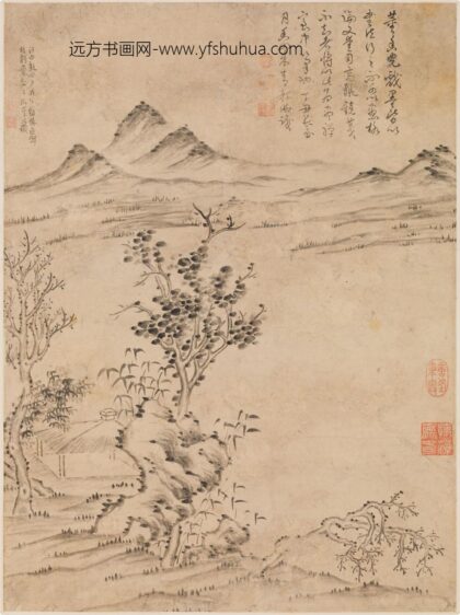 爱新觉罗弘历 乾隆 清高宗 仿董其昌山水图轴.jpg