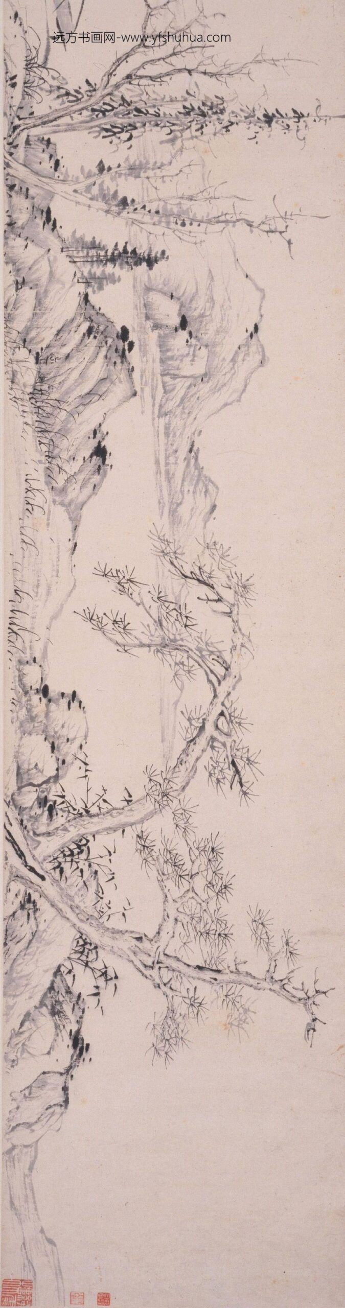 程嘉燧_仿倪瓒山水图卷_