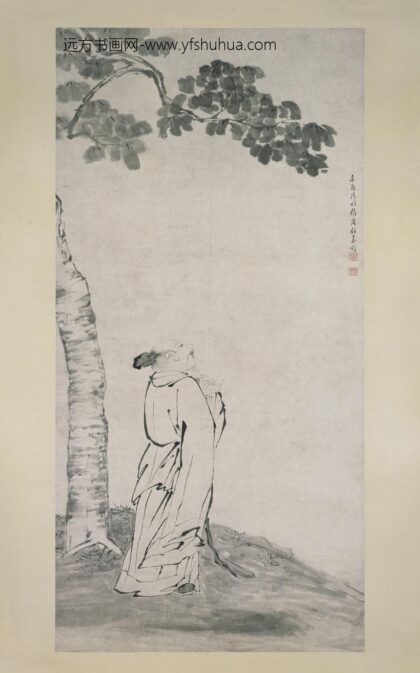 程嘉燧 桐下高吟图轴.jpg