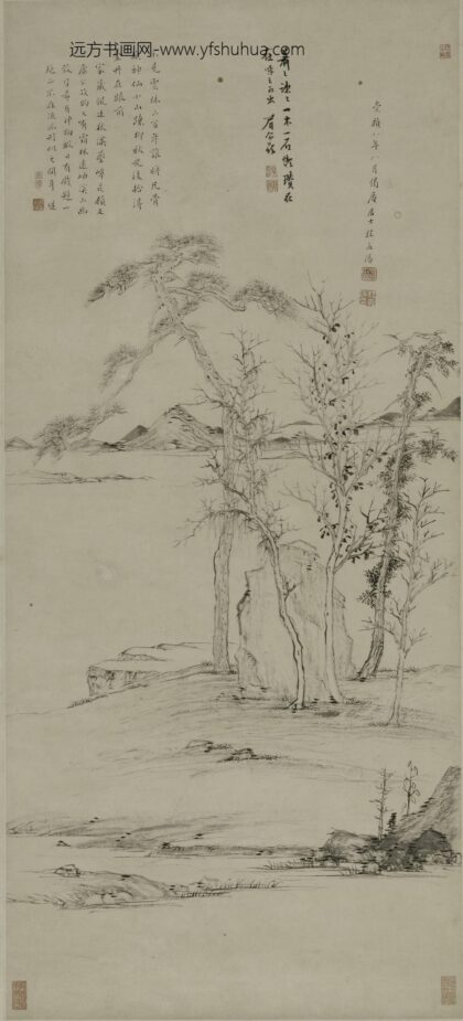 程嘉燧 霜林远岫图轴.jpg