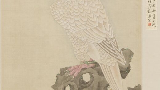 程璋 白鹰图轴.jpg