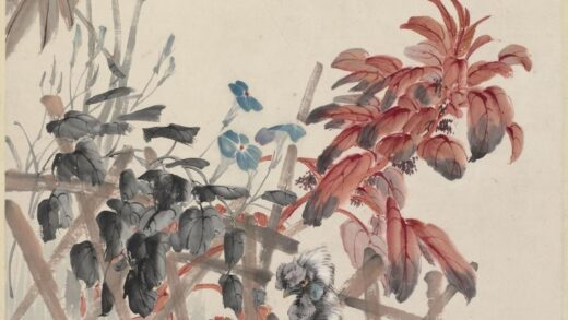 程璋 秋花三鸡图轴.jpg