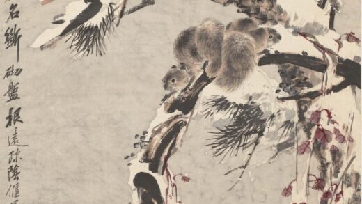 程璋 霜雪松鼠图轴.jpg