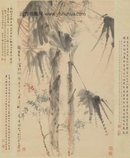 罗岸先 棕榈图轴.jpg