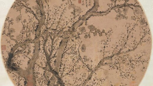 罗聘 二色梅图轴.jpg