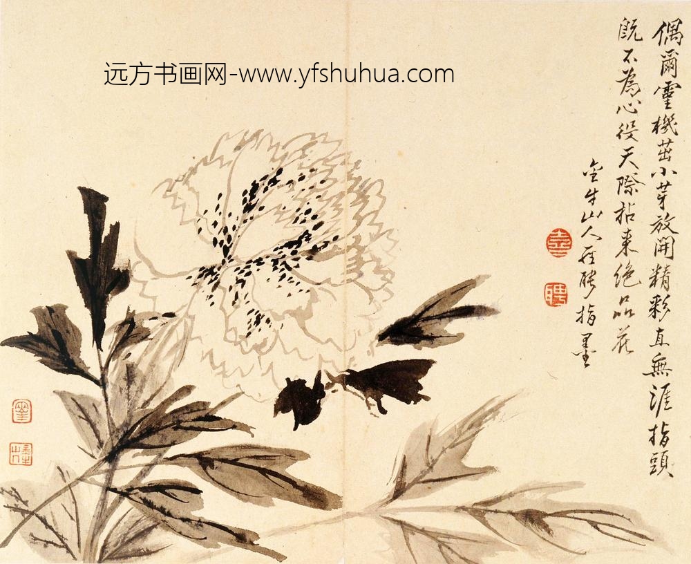 罗聘_人物花卉册_