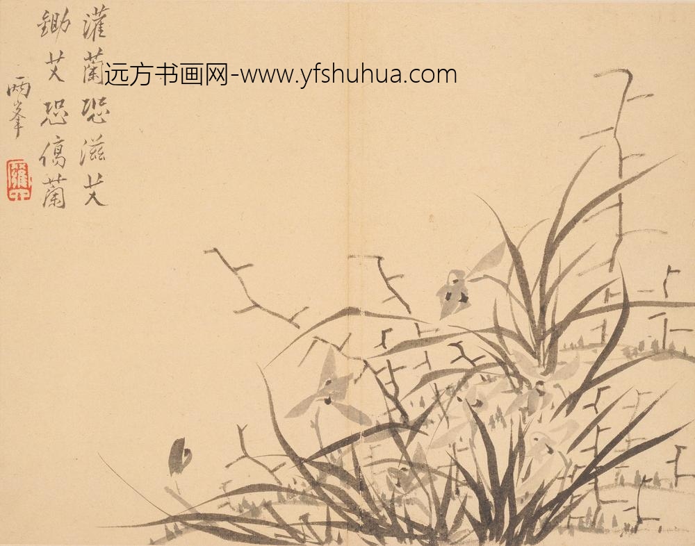 罗聘_山水花卉册_