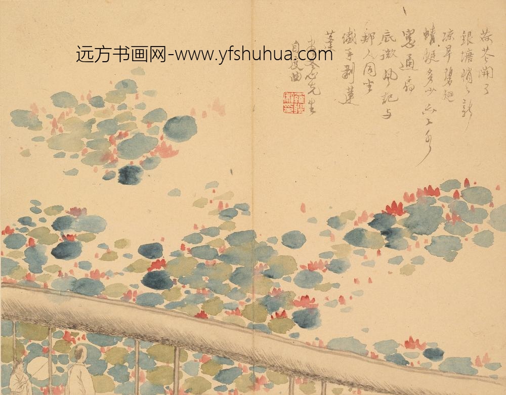 罗聘_山水花卉册_