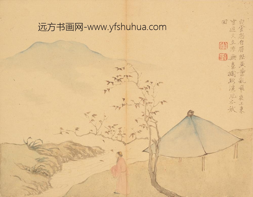 罗聘_山水花卉册_