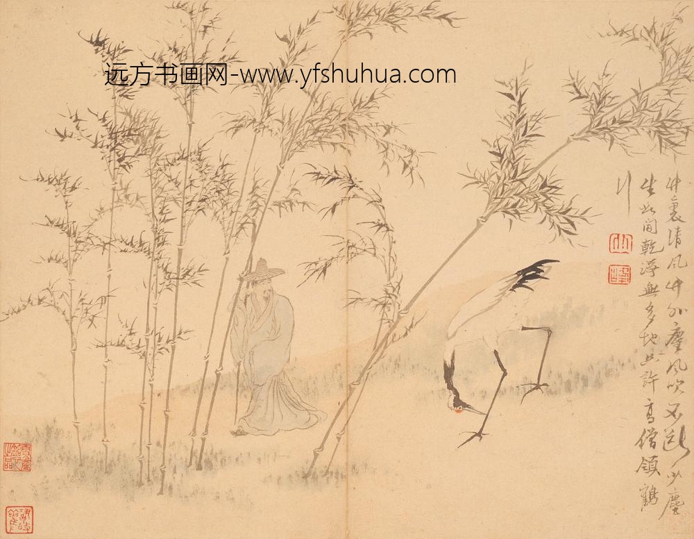 罗聘_山水花卉册_