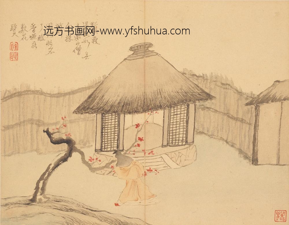 罗聘_山水花卉册_