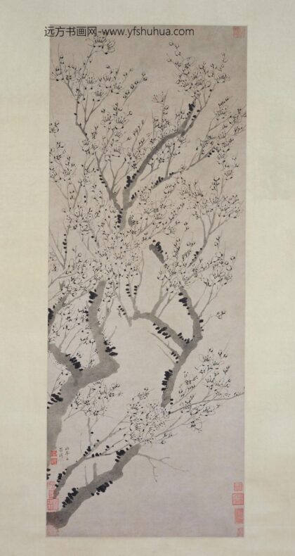 罗聘 新梅得意图轴.jpg