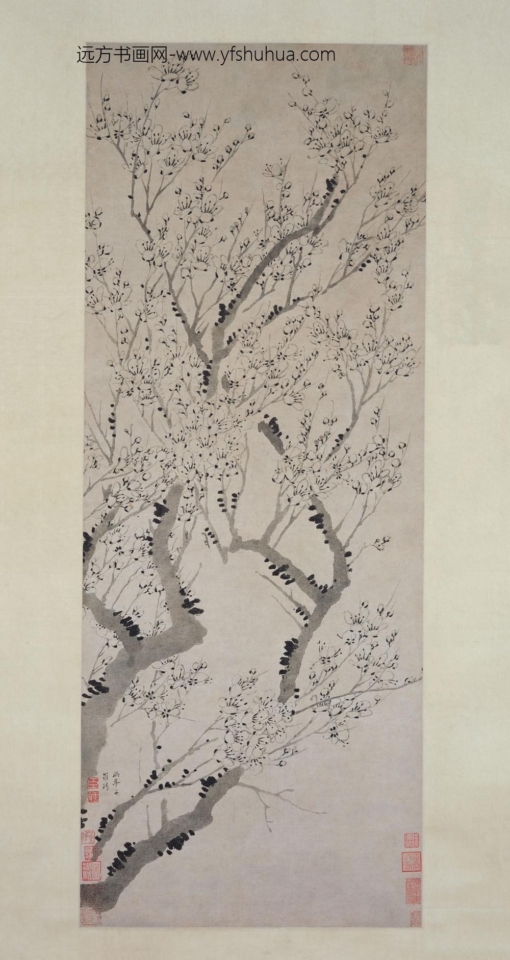 罗聘_新梅得意图轴