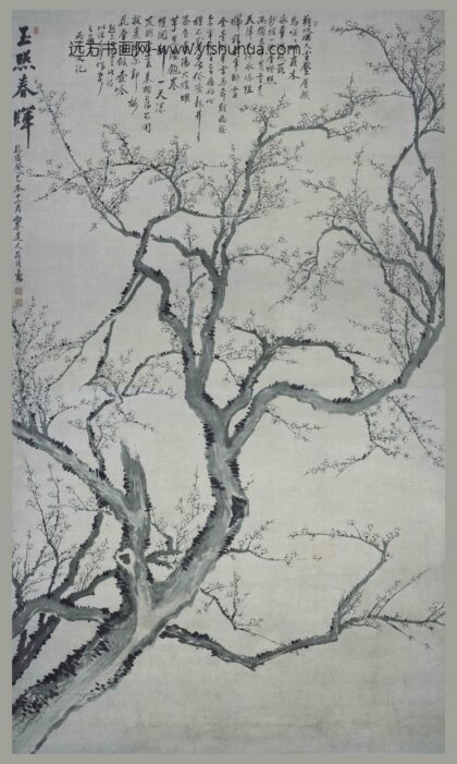 罗聘 玉照春晖图轴.jpg