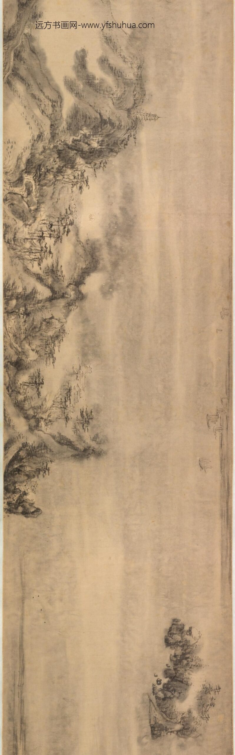 胡玉昆_春江烟雨图卷_