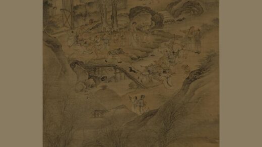 胡玢 隔河相争图轴.jpg