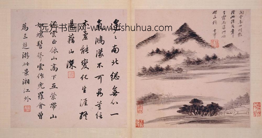 董其昌_仿古山水图册-_