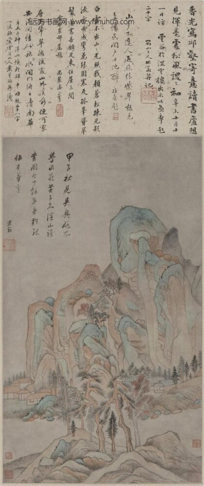 董其昌 仿大痴溪山读书图轴.jpg