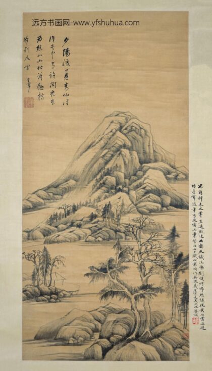 董其昌 北山荷锄图轴.jpg