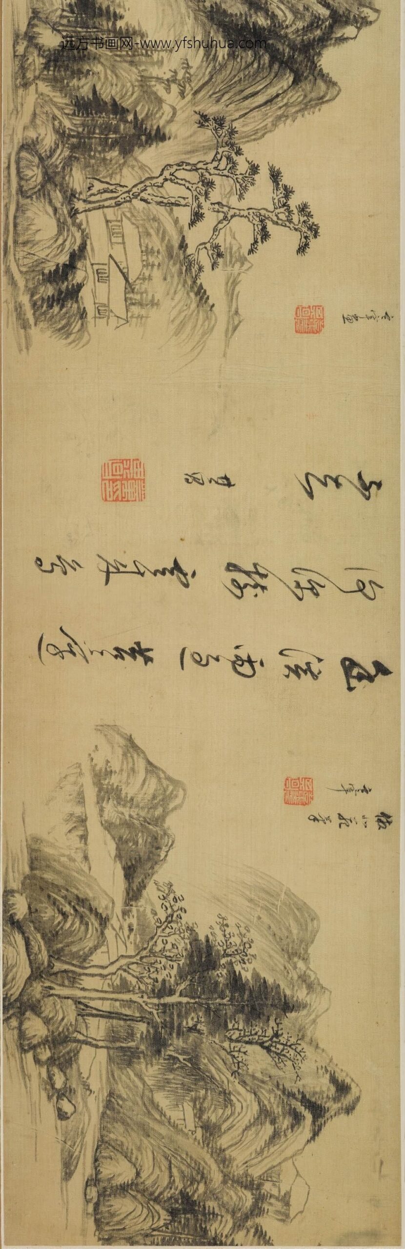 董其昌_山水图卷_