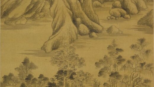 董其昌 拟云林山水轴.jpg