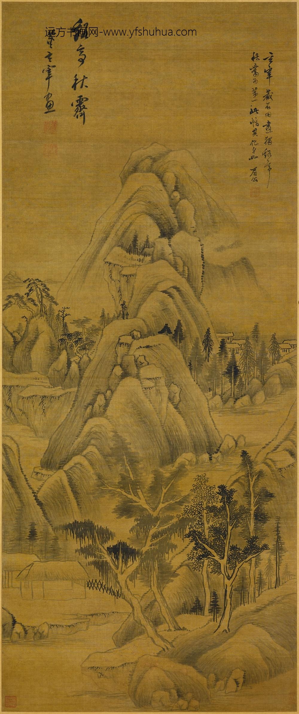 董其昌_溪亭秋霁图轴