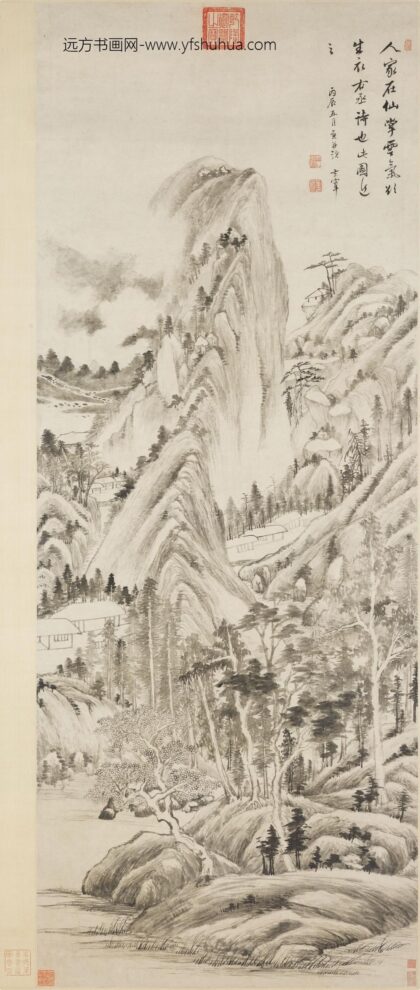 董其昌 王维诗意图轴.jpg