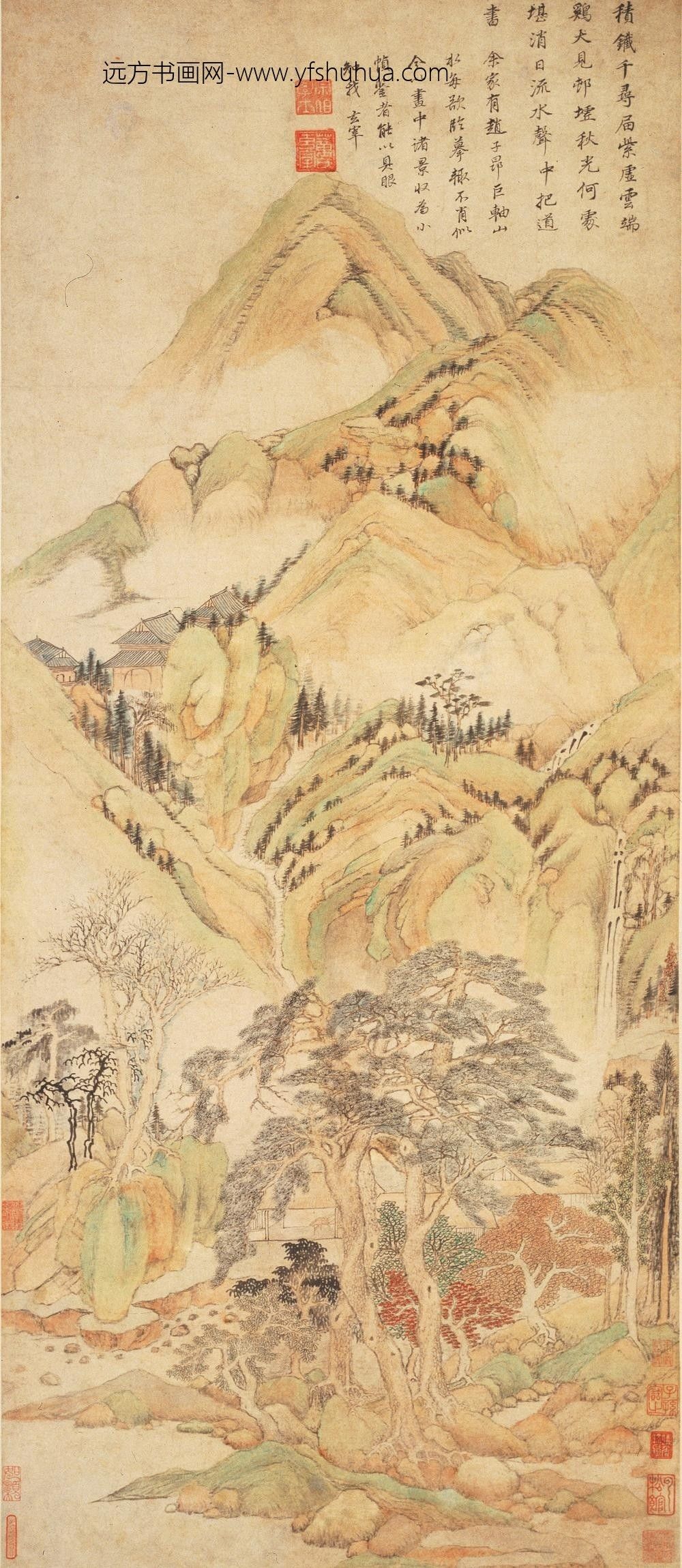 董其昌_秋山图轴