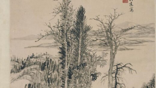 董邦达 仿倪瓒秋林亭子图轴.jpg