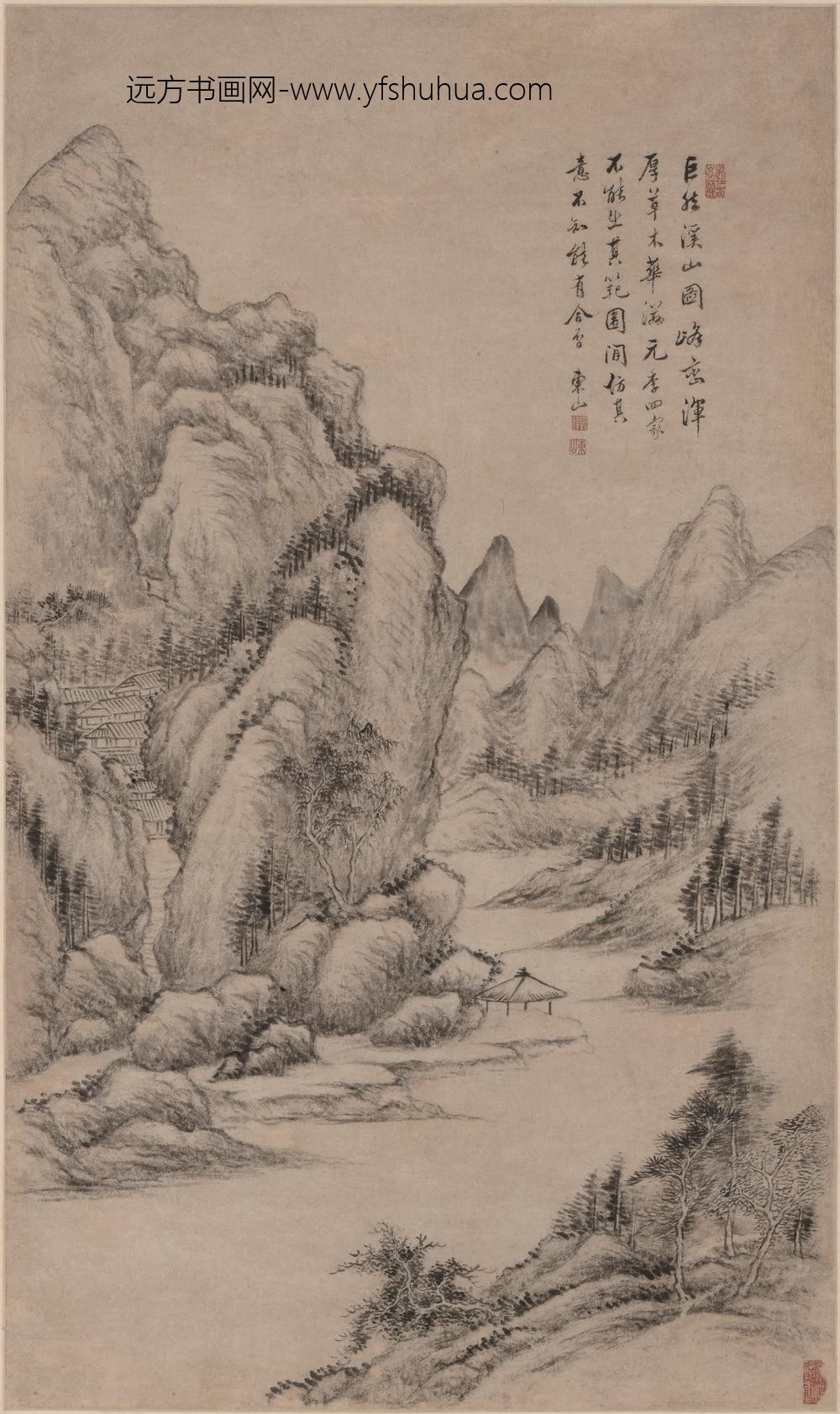 董邦达_仿巨然笔意图轴