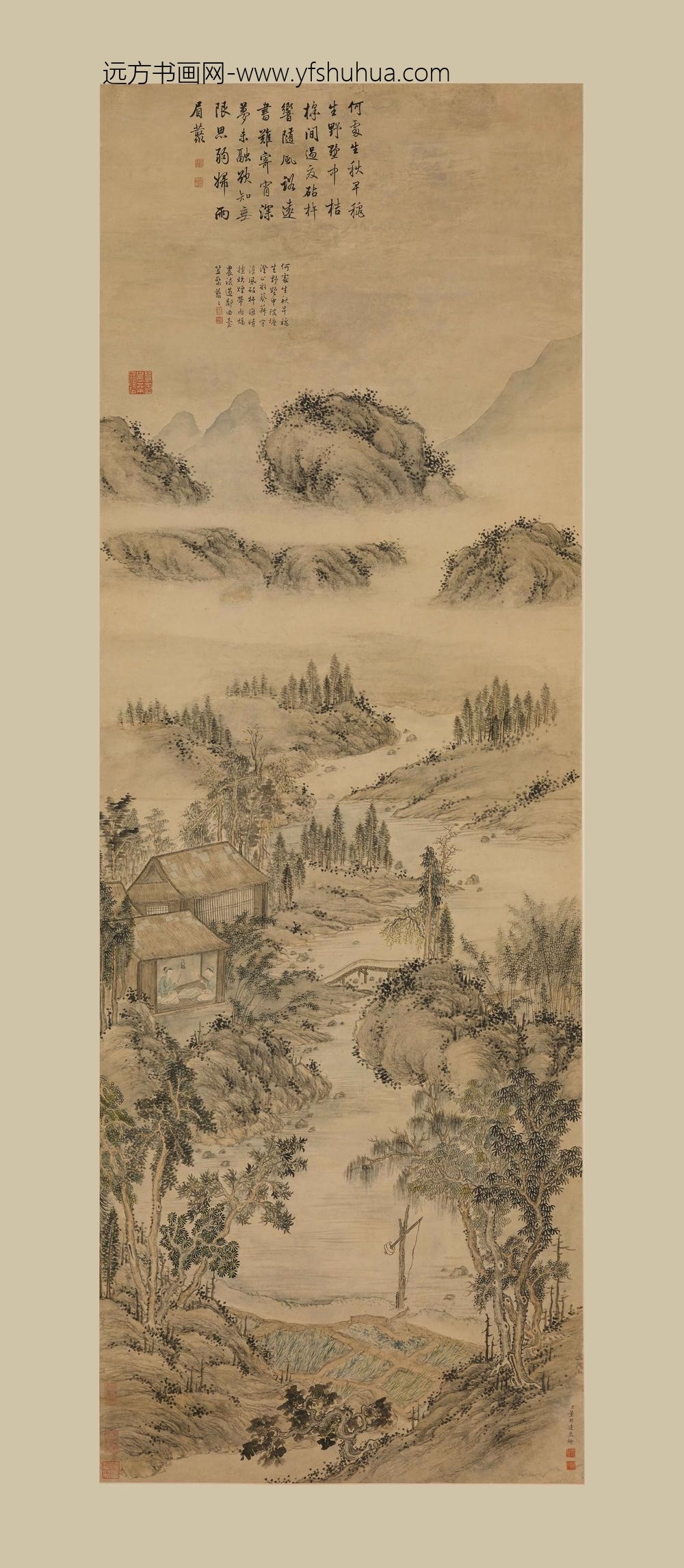 董邦达_砧杵图轴