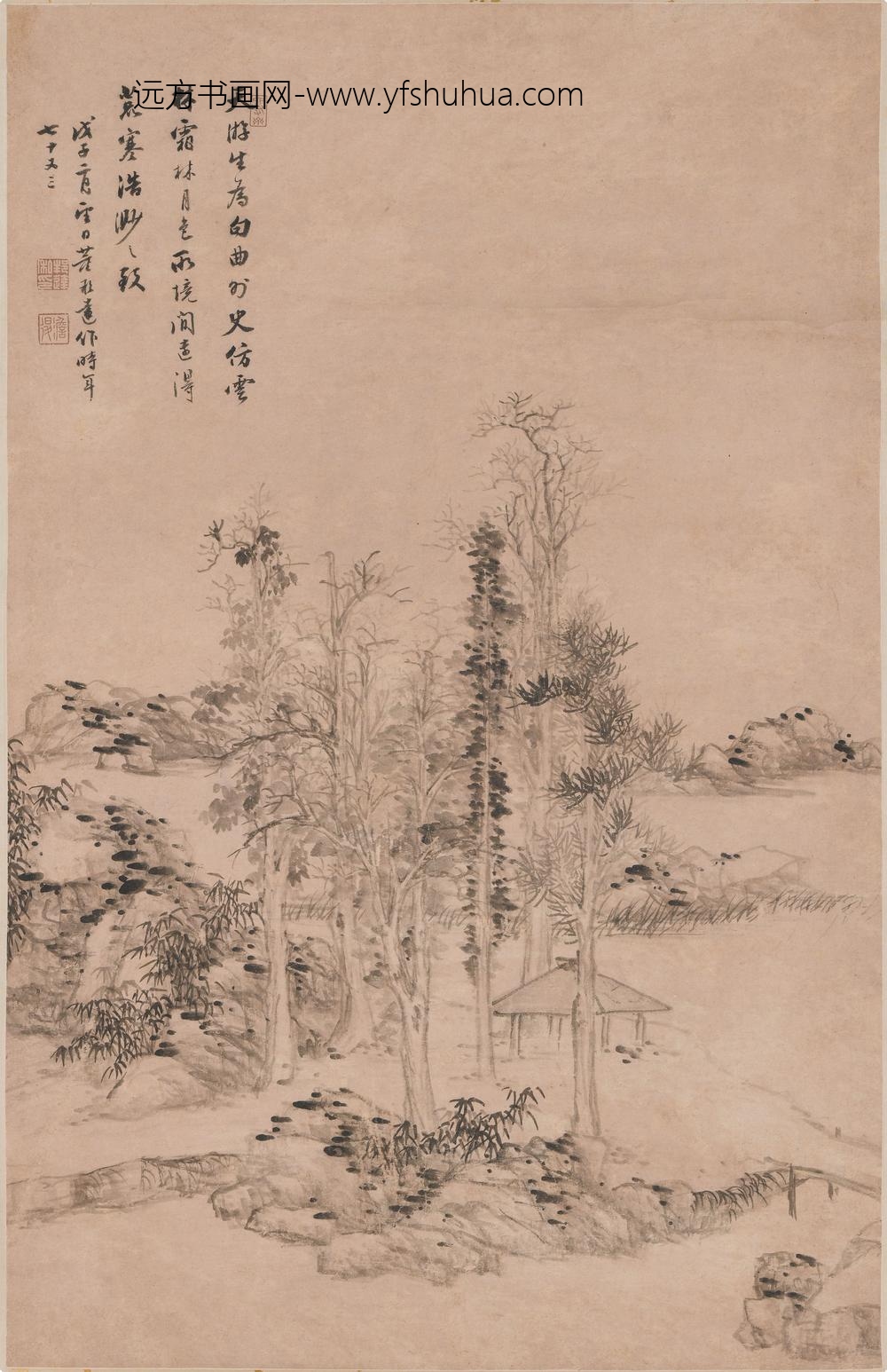 董邦达_霜林月色图轴