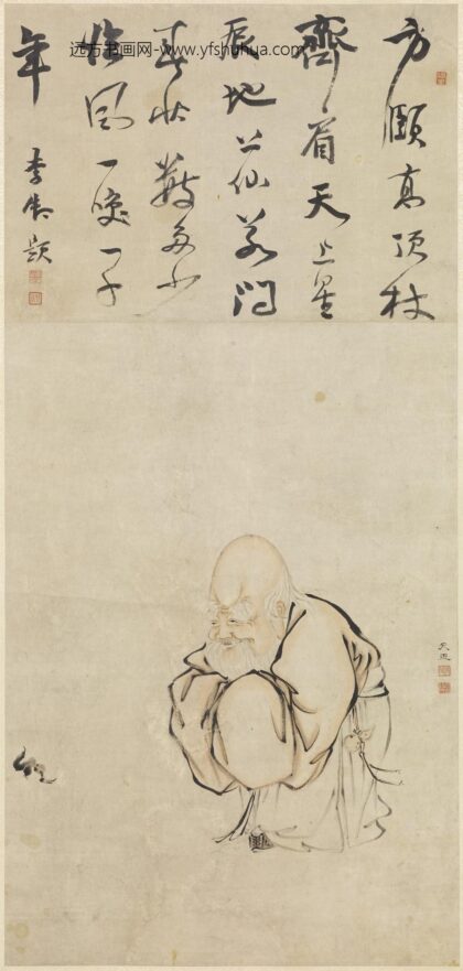 蒋尺玉 寿星像轴.jpg