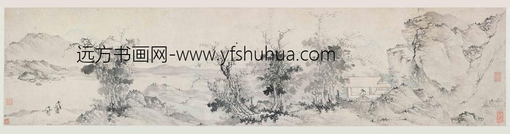 蒋嵩_携琴访友图卷