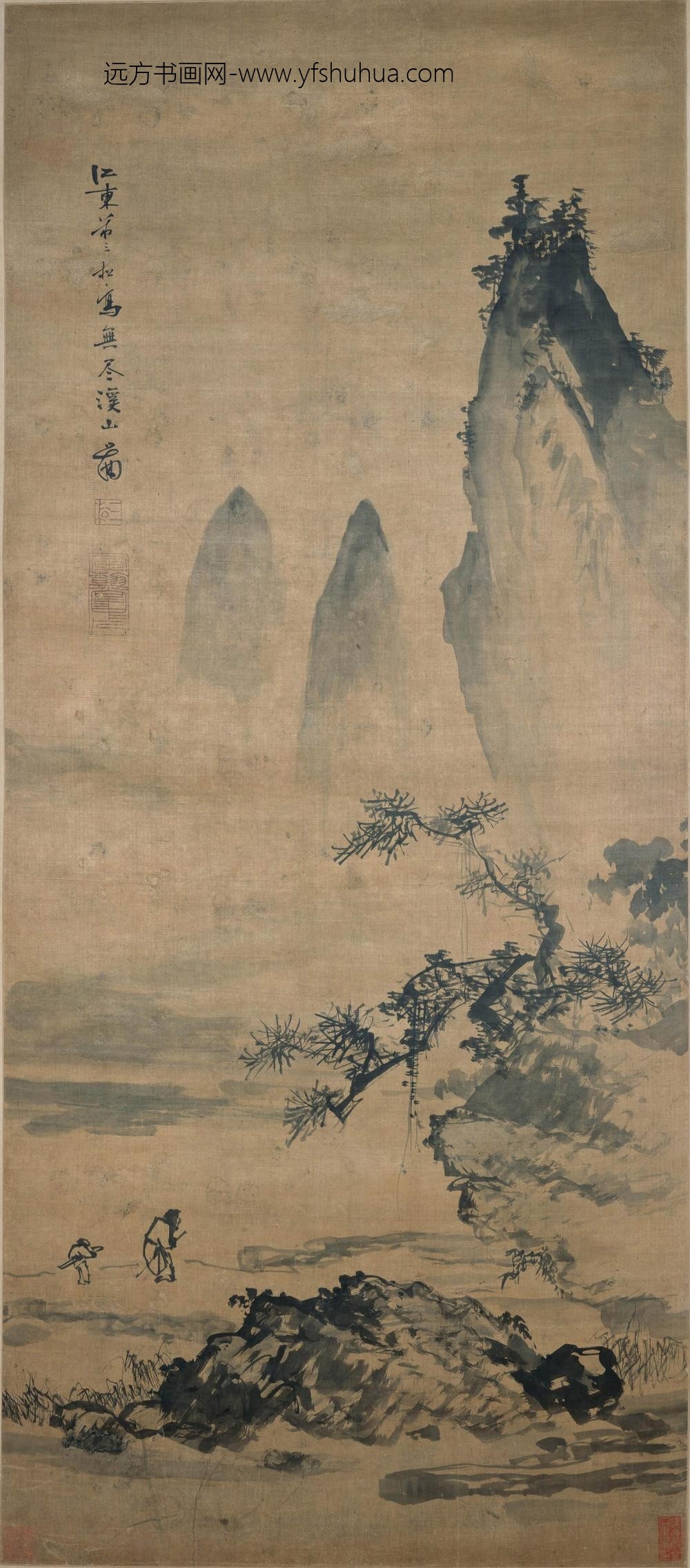 蒋嵩_无尽溪山图轴