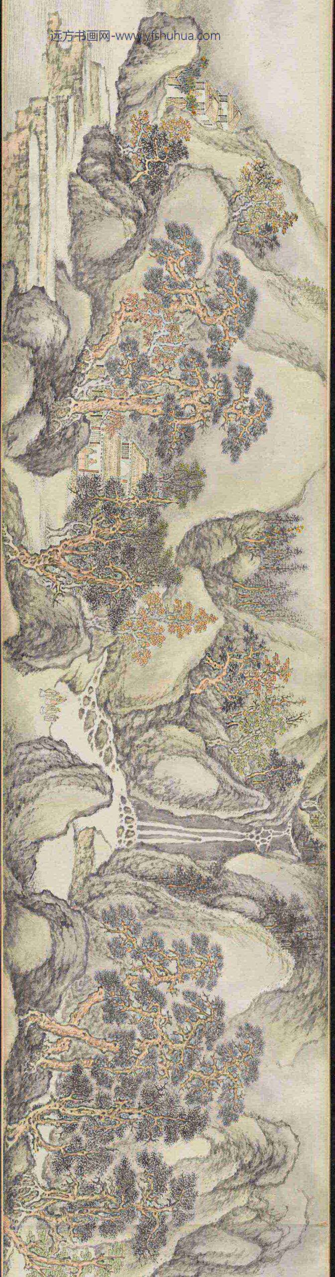 蒋蔼_云山变幻图卷_