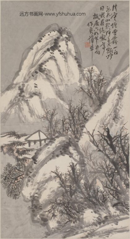 蒲华 峨眉雪霁图轴.jpg