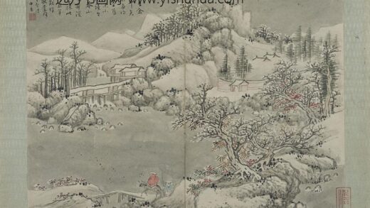 蓝孟 仿古山水册 1.jpg