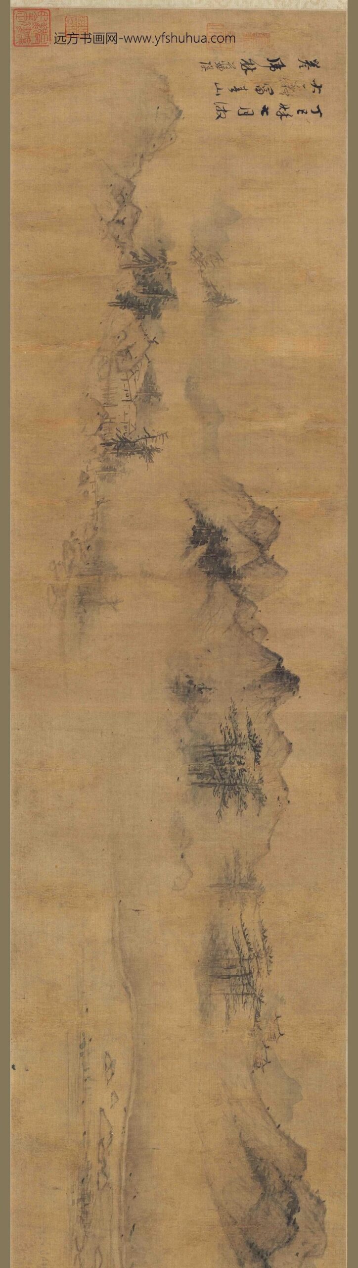 蓝瑛_仿大痴山水卷_