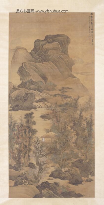 蓝瑛 仿李唐山水图轴.jpg