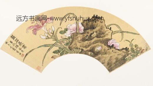 蓝瑛 花鸟扇册.jpg