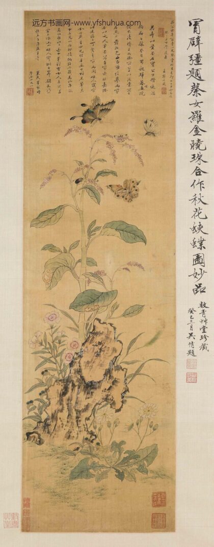 蔡含 金玥秋花蛱蝶图轴.jpg