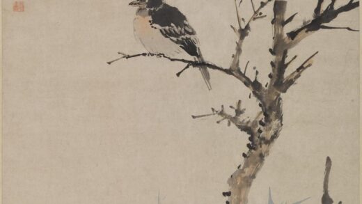 蔡嘉 古木幽禽图轴.jpg