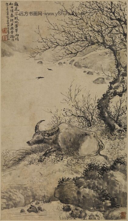 蔡嘉 憩牛图轴.jpg